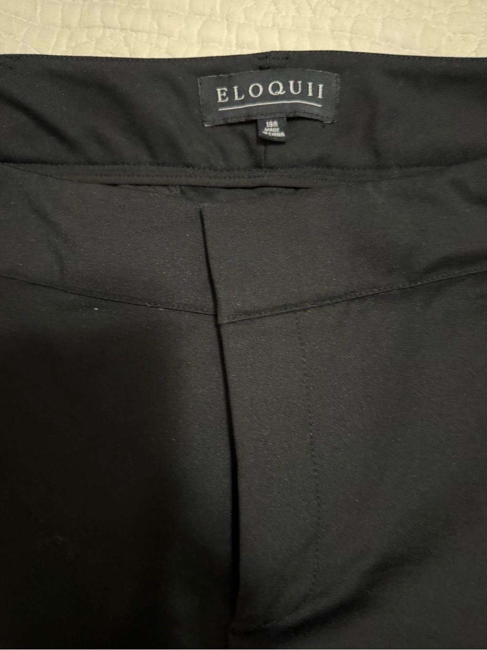Eloquii Black Women’s Dress Pants with Clean Front Crease size 18R